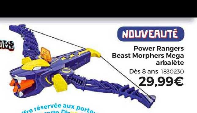 power rangers beast morphers mega arbalète