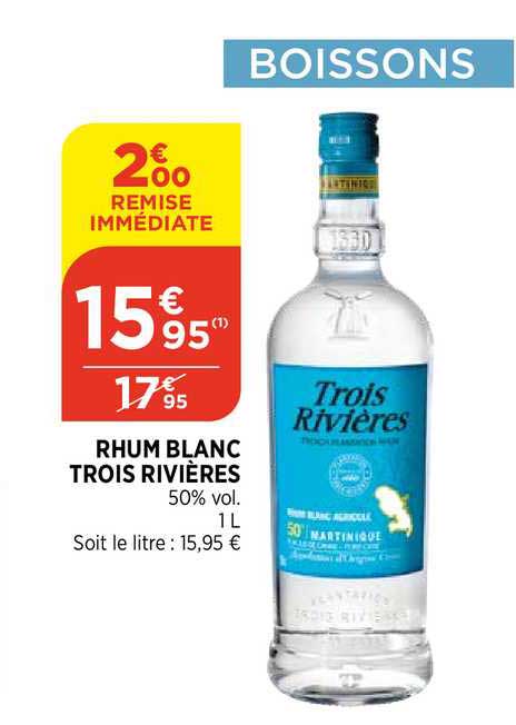 rhum blanc trois rivières