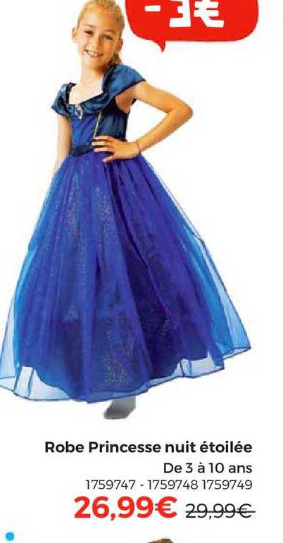 robe princesse nuit étoilée