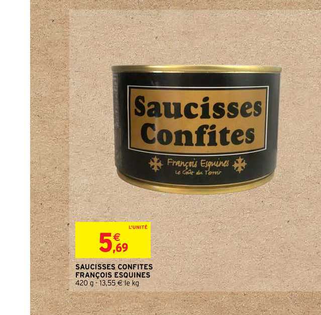 saucisses confites françois esquines