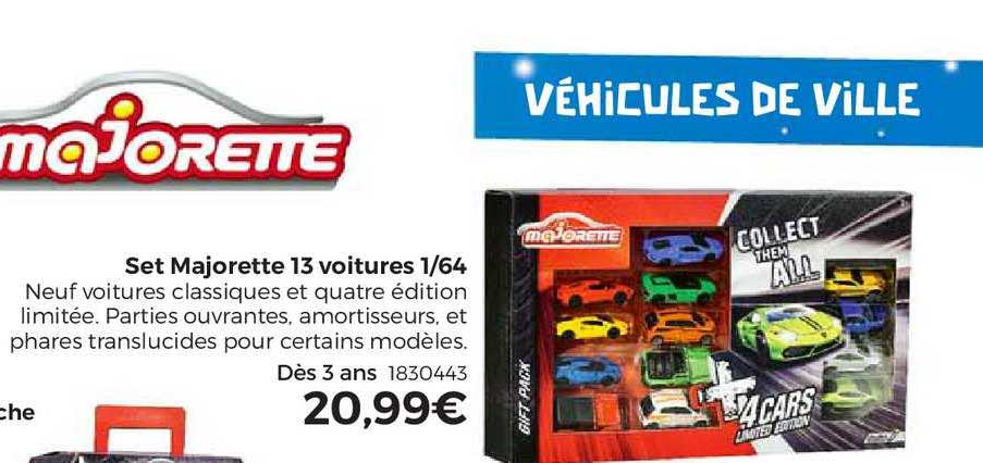 Set Majorette 13 Voitures 1-64