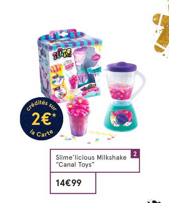 slime'licious milkshake canal toys