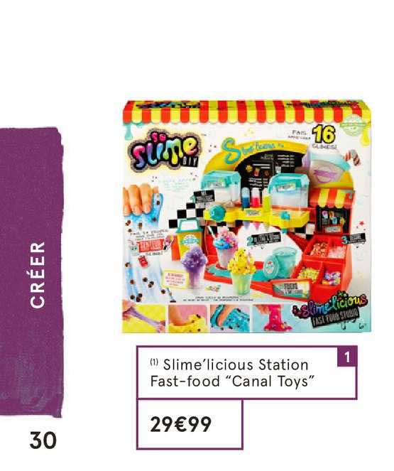slime'licious station fast food canal toys