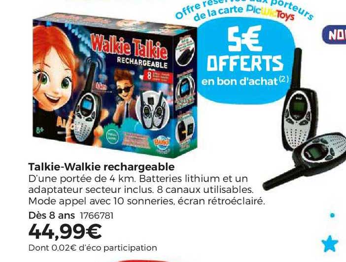 talkie-walkie recharcheable