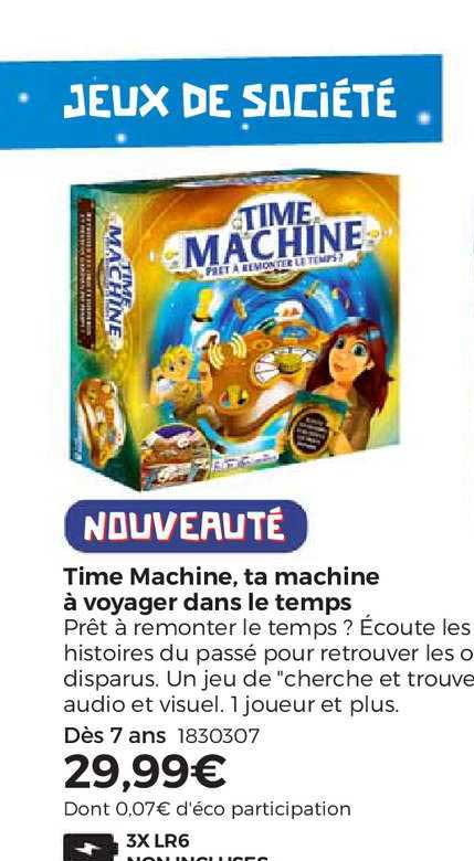 time machine, ta machine à voyager dans le temps