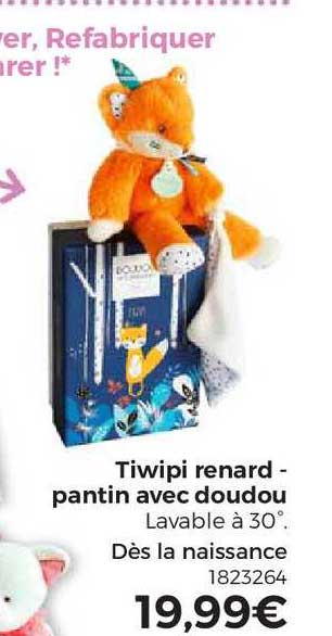 Tiwipi Renard - Pantain Avec Doudou
