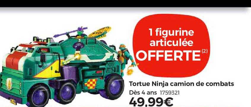 tortue ninja camion de combats