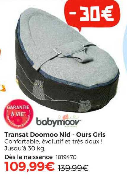 transat doomoo nid - ours gris