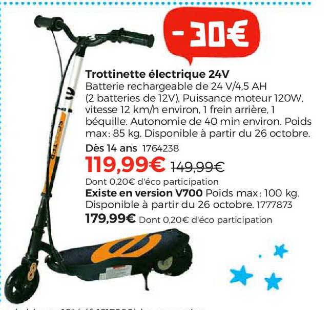 trottinette électrique 24v