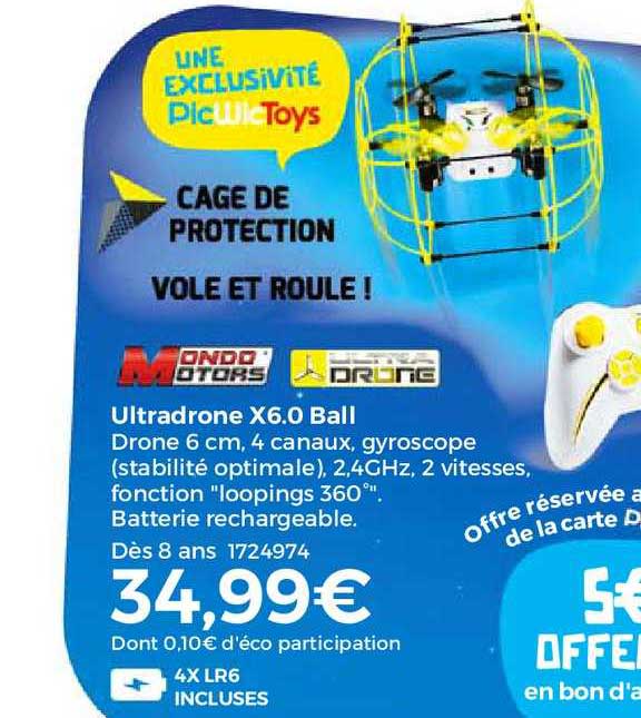 ultradrone x6.0 ball mondo motors