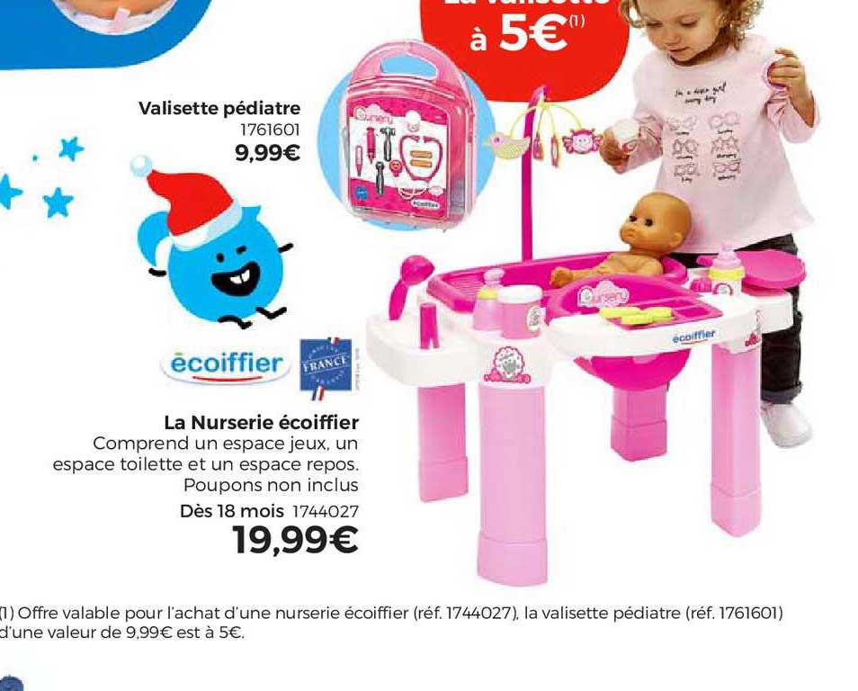 valisette pédiatre, la nurserie écoiffier