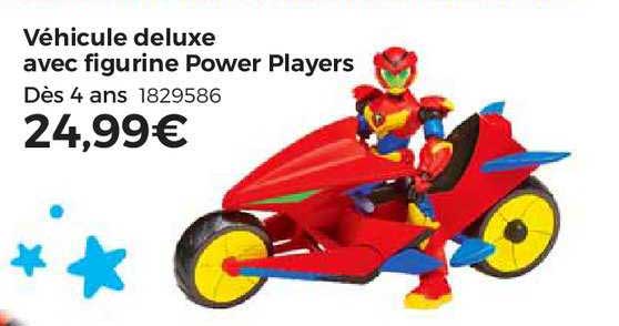 véhicule deluxe avec figurine power players