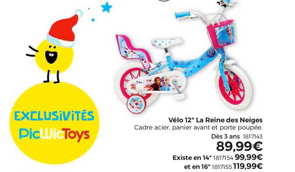 vélo 12" la reine des neiges