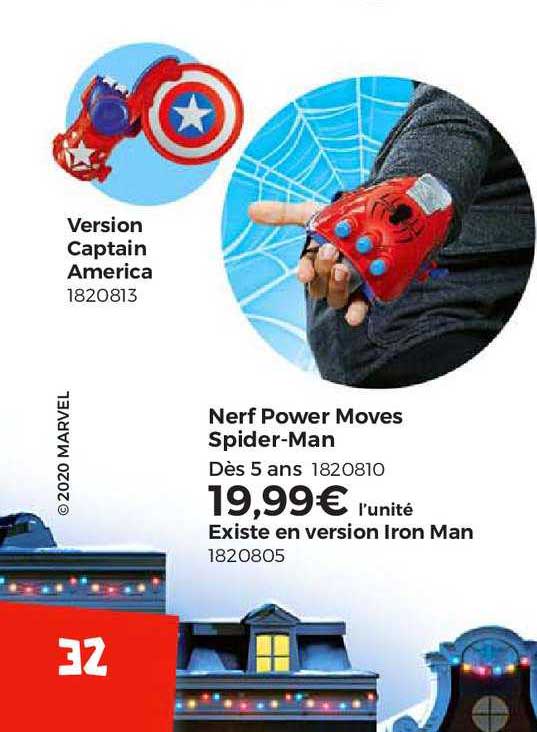 version captain america, nerf power moves spider-man