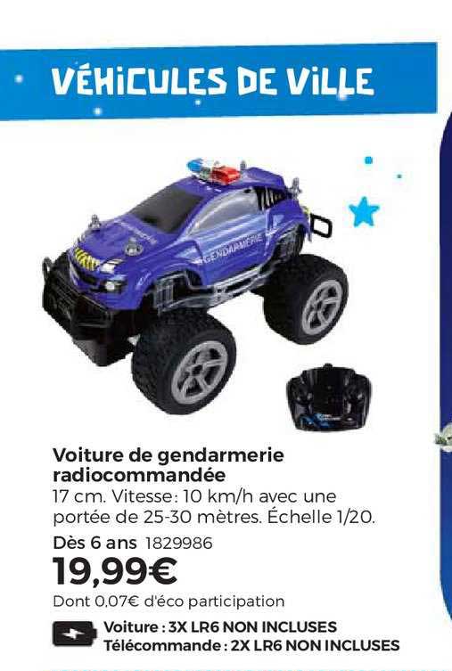 voiture de gendarmerie radiocommandée