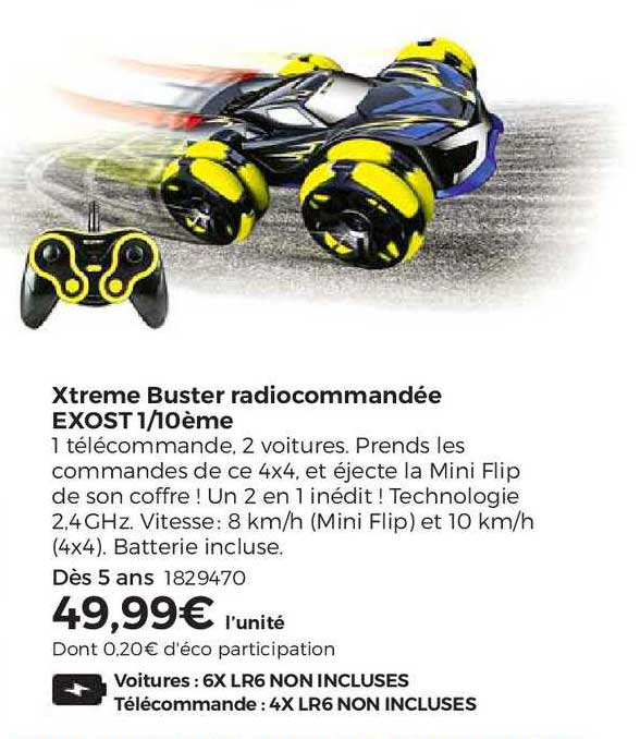 xtreme buster radiocommandée exost 1 10ème