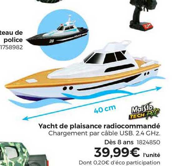 yacht de plaisance radiocommandé maisto tech rc
