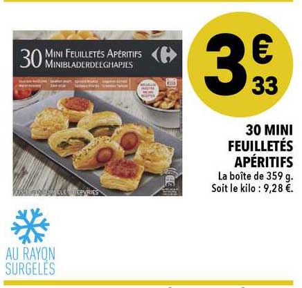 30 Mini Feuilletés Apéritifs