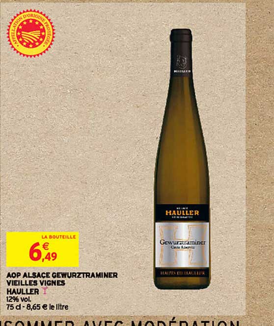 aop alsace gewurztraminer vieilles vignes hauller