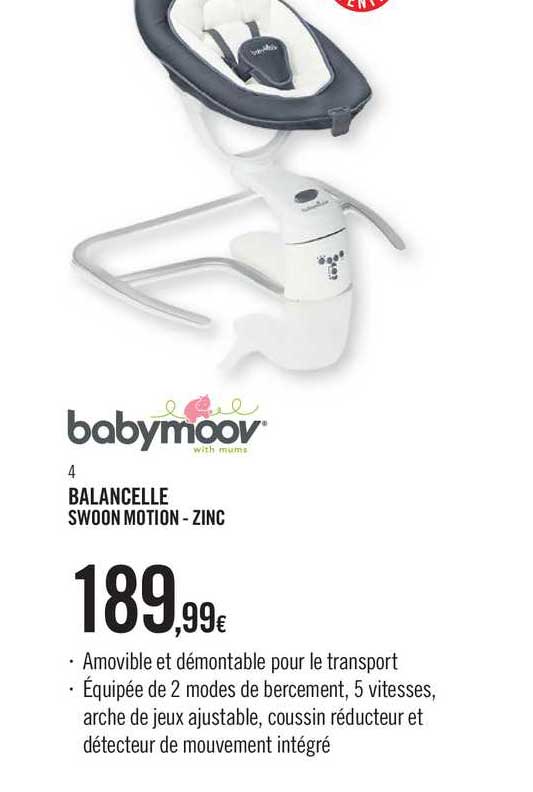 balancelle swoon motion -zinc babymoov