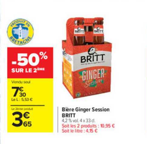 bière ginger session britt