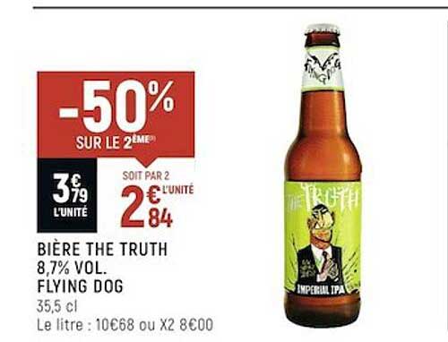 bière the truth 8,7% vol. flying dog