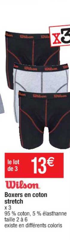 Boxers En Coton Stretch Wilson