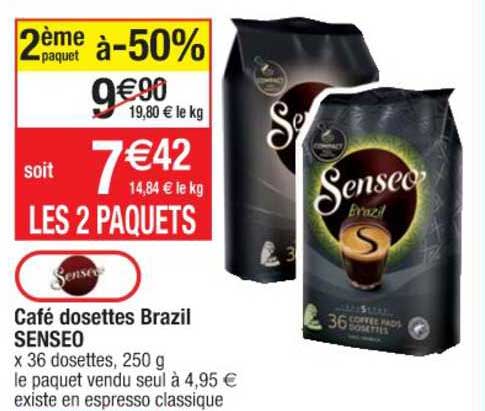 café dosettes brazil senseo