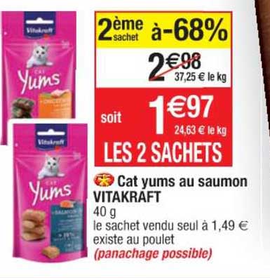 cat yums au saumon vitakraft