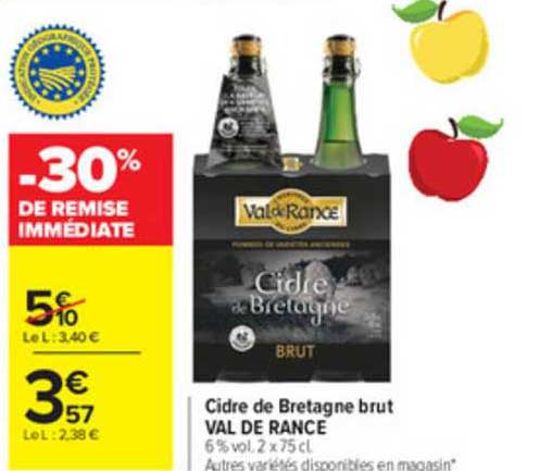 cidre de bretagne brut val de rance