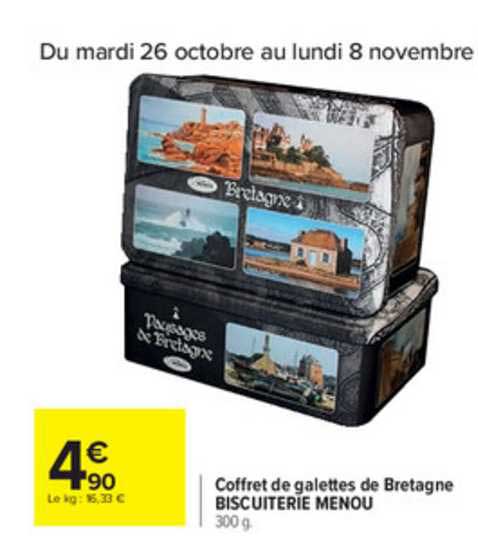 coffret de galettes de bretagne biscuiterie menou