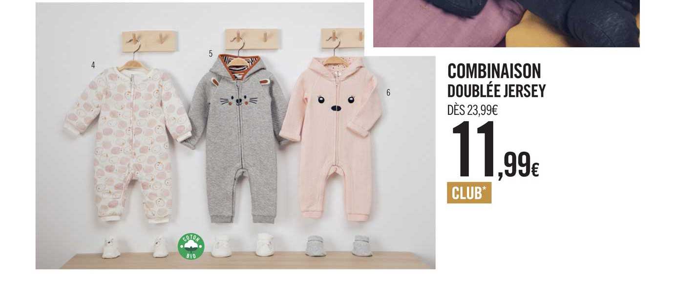 combinaison doublée jersey