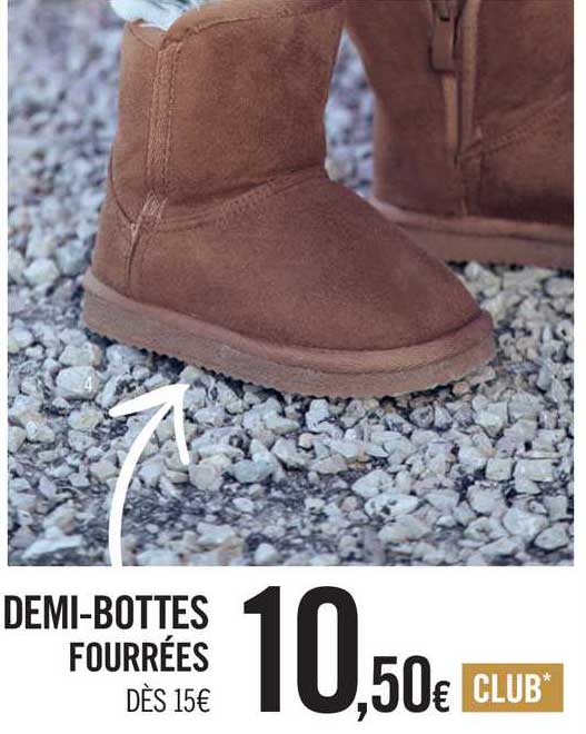 demi-bottes fourrées