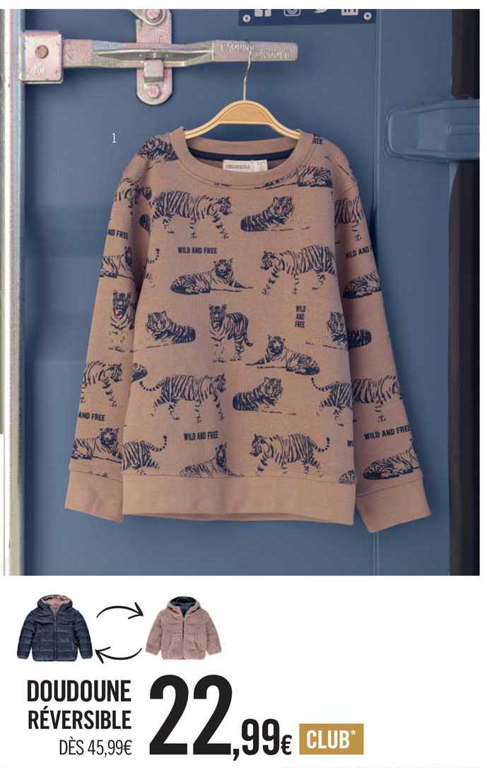 Doudoune Réversible