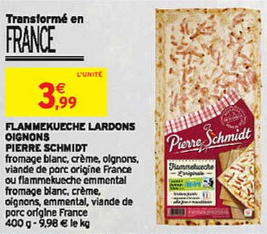 Flammekueche Lardons Oignons Pierre Schmidt