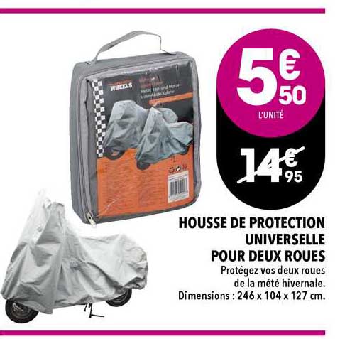 housse de protection universelle pour deux roues