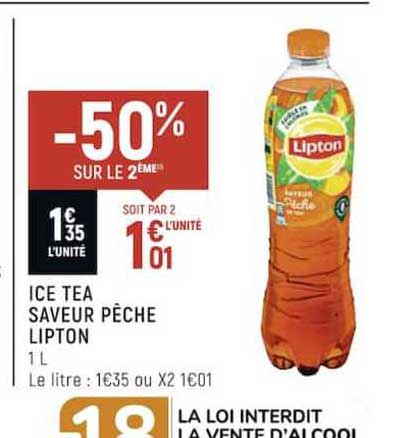 Ice Tea Saveur Pêche Lipton