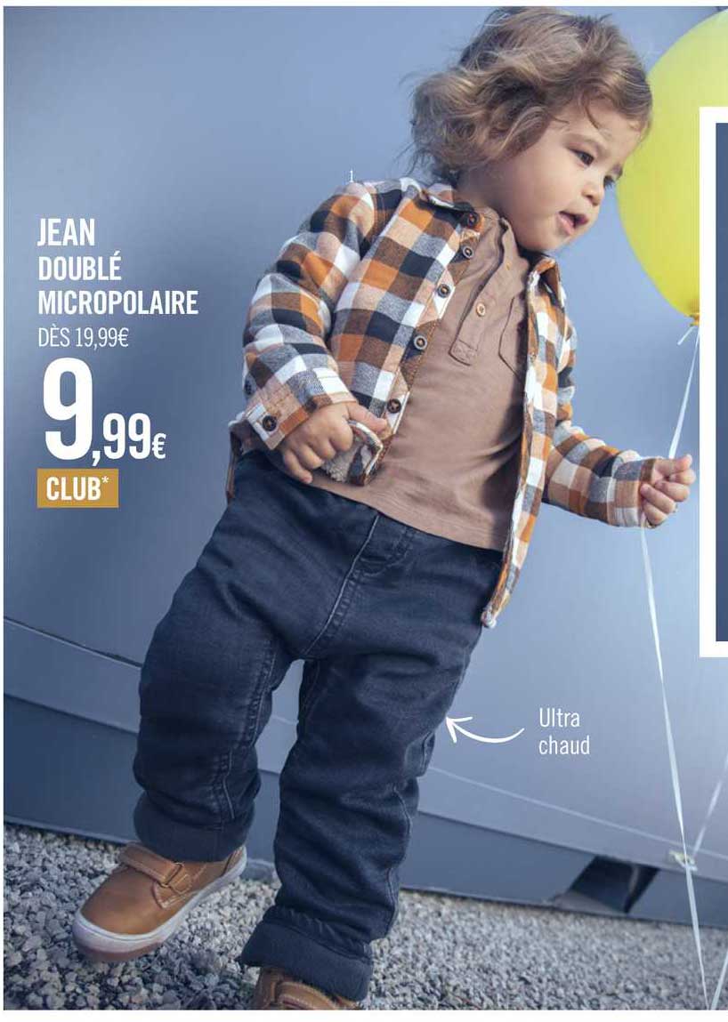 jean doublé micropolaire