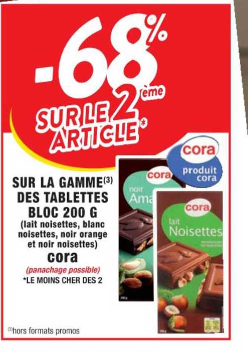 La Gamme Des Tablettes Bloc 200 G