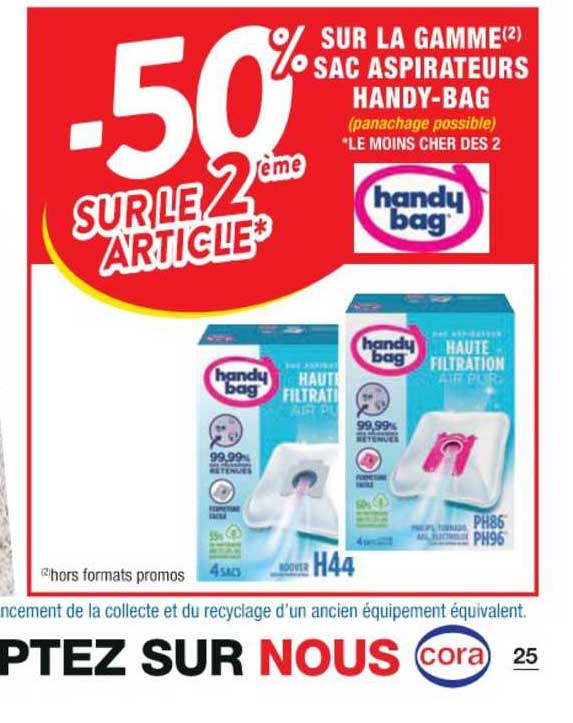 la gamme sac aspirateurs handy-bag