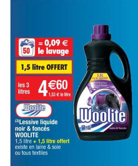 Lessive Liquide Noir & Foncés Woolite