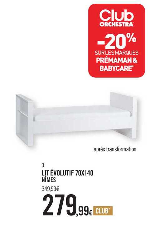 lit évolutif 70 x 140 nîmes