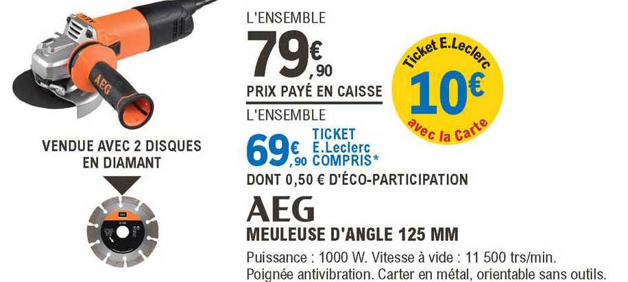 Meuleuse D'angle 125 Mm Aeg