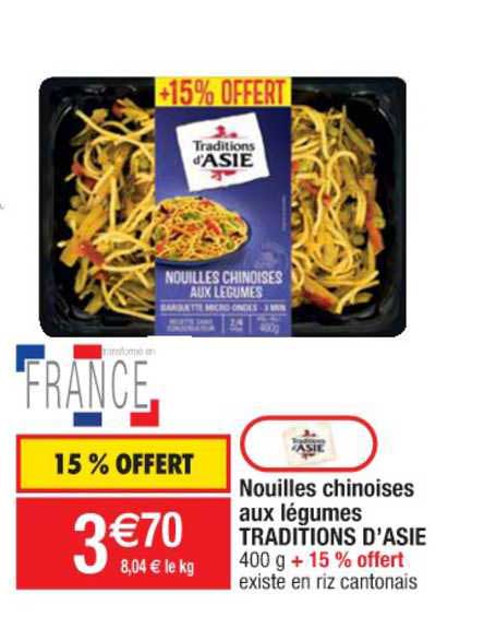 nouilles chinoises aux légumes traditions d'asie