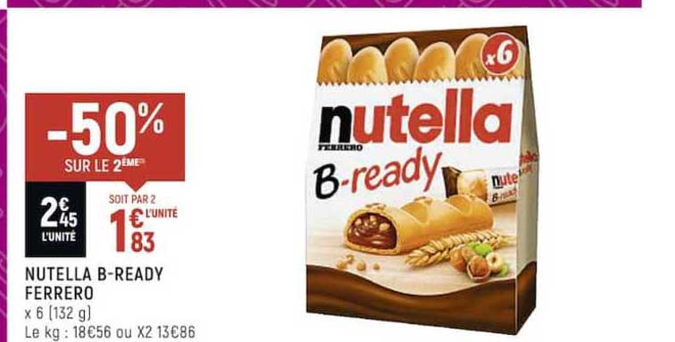 nutella b-ready ferrero