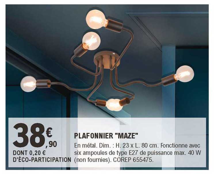 plafonnier "maze"