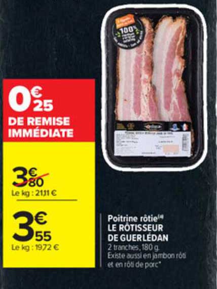 poitrine rôtie le rôtisseur de guérlédan