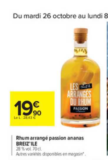 Rhum Arrangé Passion Ananas Breiz'ile