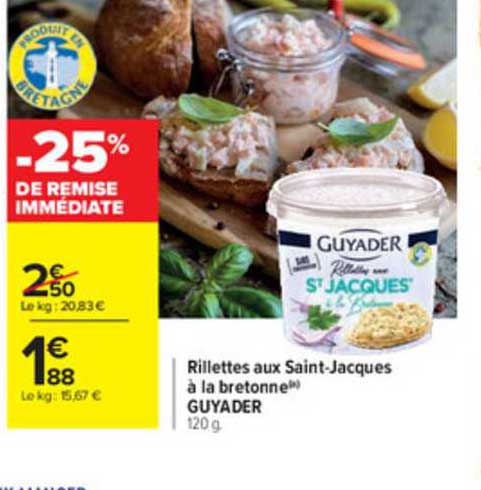 rillettes aux saint-jacques à la bretonne guyader