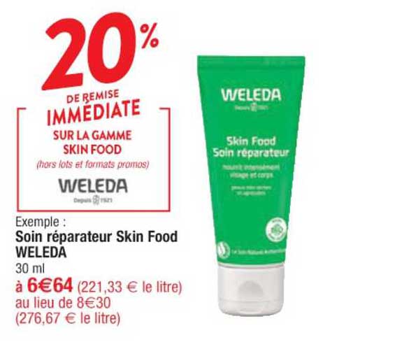 soin réparateur skin food weleda